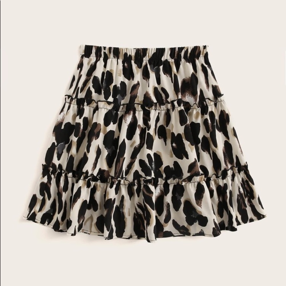Cheetah print skirt